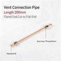 1pc Aluminum Copper-plated Air Compressor Exhaust Tube Pressure Relief Valve Tube 200/400/600/800MM Bendable Air Line Hose