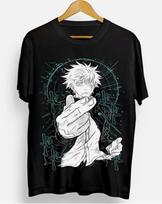 Anime Megumi Gojo Satoru Tshirt Jujutsu Kaisen Sukuna Megumi Itado Black Tee S