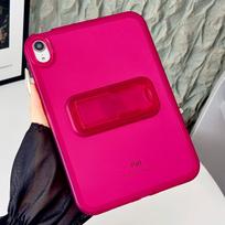 For iPad Stand Case 2026 2025 A16 Pro 11 12.9 13 Cases Air 4 5 6 7 8 9 10th 11th 12th Gen 9.7 10.2 10.9 Mini Clear Cover for ipad 10th 2022 raudona