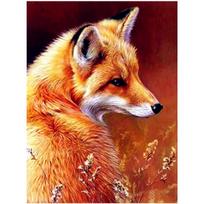 Pilnas 5D „pasidaryk pats“ deimantinis piešimas „Calm Fox“ siuvinėjimas kryželiu namų dekoras, rankų darbo dovana 20X25CM orange