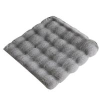 Solid Color Cushion Wear Resistant Thick Washable Extra Soft Chair Dining Chair Cushion Thickened Seat Pad pilka