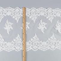 41Cm Bilateral Symmetrical Lace Veil Accessories Workers' Children'S Clothing Skirt Pendulum Lace Clothing Accessories White/width 41CM