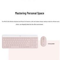 Logitech MK470 Slim Wireless Keyboard and Mouse Combo rožinės rožinės spalvos