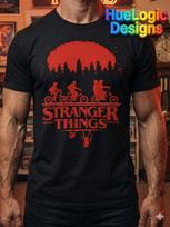 Stranger Things Shirt Season 5 Tee Horror TV Skull Bike Scene T-Shirt Retro 80s M
