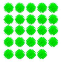 24 vnt. 2,5 cm dygliuoti krūmų kamuoliukai Mini ežiuko kamuoliukai Streso malšinimui Minkštas mažas masažinis kamuoliukas Sensorinis žaislas Fidget Gimtadienio vakarėlio dovanėlės