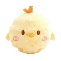 Plush Animal Dog Ball Fluffy Cute Bunny Chick Ball Dogs Squeaky Chew Toy Interactive Fetch Toy for Puppy Teething Outdoor Training geltona