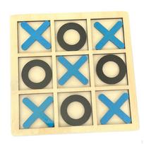Wooden Tic TAC Toe Game Noughts and Crosses Educational Toys Decorative Classic Board Games
