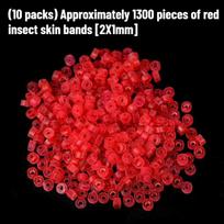 Pellet Bait Bander Tool with Elastic Bands for Carp & Coarse Fishing - Quick Pellet Baiting Accessories for Anglers insect skin band(1300pcs)