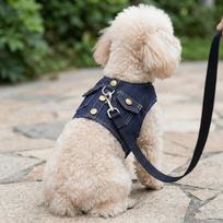 Vest Style Pet Harness Oxford cloth Escape Proof Harness Comfortable Vest Harness  Pet Training S