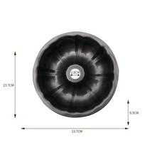 LMETJMA Premium Cake Pans Fluted Tube Cake Pans Heavy Duty Carbon Steel Tube Pan Baking Mold For Buntelet Bavarois Brownie JT140
