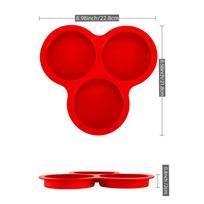 Air Fryer Egg Pan Silicone Egg Mold Air Fryer Egg Pan Reusable 3-Cavity Muffin Cake Baking Kitchen Cooking Innovative molds