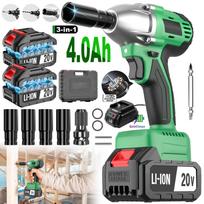 20V 430nm High Torque Cordless Impact Wrench Electric Car Support Industrial Battery EU Local Warehouse Drop Shipping Available
