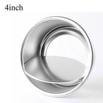 4/6inch Bakeware Dish Round Pattern Cake Pan Pudding Mold Aluminum Alloy Die Removable Bottom 4inch