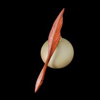 Retro Sandalwood Hairpin  Chinese Style Cheongsam Pan Hair Headpiece Willow Leaf Shape Ancient Style Wooden Hairpin