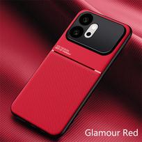 Tvirtas neslystantis dėklas Honor 600 Pro 600 Lite apsauginiam dangteliui su magnetiniu laikikliu Coque Fundas Capa Honor 600 raudona