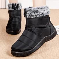 fashion Women Boots Keep Warm Fur Botas Mujer Elegant Ankle Boots For Women 2024 Winter Shoes Woman Waterproof Snow Boots Winter Botines 35 juoda