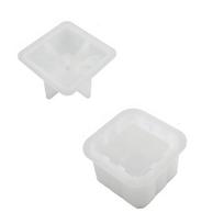 DIY Crystal Dropper Mold, Epoxy Resin, Diamond Cut Surface, Cube, Jewelry Storage Box, Jar, Mirror Silicone Mold Pack of 2