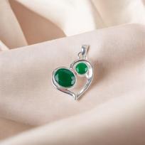 Green Onyx Gemstone 925 Sterling Silver Jewelry Pendant For Anniversary  Gift CP-3-13