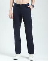 Monte Carlo Men's Slim Fit Solid Cargo Pants 38 tamsiai mėlyna spalva