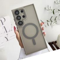 Tinka Samsung A56 magnetiniam telefono dėklui Galaxy A55 5G odos pojūtis A16 matinis S25 apsaugantis nuo kritimo A36 apsauginis dėklas Samsung S25 Edge