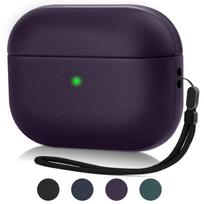 Leather Texture For AirPods Pro 3rd Generation Case(2025 New) Soft TPU Protective Shockproof Case with Lanyard For Airpods Pro 3 for AirPods Pro 3