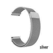 Huawei GT6/GT5/GT4 & Samsung Watch5 Pro Milanese Magnetic Metal Band 22mm sidabras