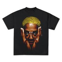Dennis Rodman Yellow Jumbo Graphic Boxy Vintage Shirt Streetwear Y2K Unisex T-Shirt XL