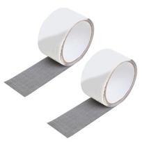 2 ritiniai langų tinklelio remonto juostos, 5 cm pločio, lipnus langų tinklelio remonto pleistras tinkleliams nuo uodų, palapinėms, tinkleliui nuo vabzdžių, juosta įplyšusioms skylėms 2pcs balta
