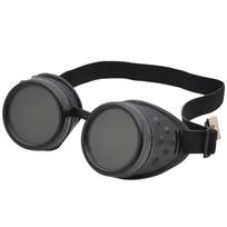 Vintažiniai Steampunk akiniai Helovino kostiumas Cosplay Punk akiniai Vyrams Moterims raudona