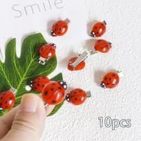 10-piece set of cross-border fashionable cute bee ladybug hair clips mini accessories hairpins for students bulk fun