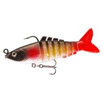 9cm17g Fishing Lure 3D Fisheye Durable Simulation Increased Fish Rate Sharp Hook Design Colorful Jointed 9cm raudona juoda spalva