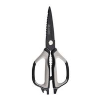 Stainless Steel Multifunctional Kitchen Scissor Black Comfortable Grip Kitchen Shear Thickened Heavy-Duty Barbecue Scissors Fish