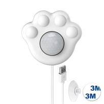 Paw-shape Water Fountain Cats Motion Sensor For All Automatic Pet Water Dispenser with USB Interface PIR Water Fountain Cat Sens balta
