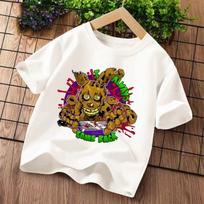 2026 Cartoon Five Nights At Freddys Kids Tshirts FNAF Graphic Tshirt Children Casual Sports Tops Short Sleeves Kids Clothing 100