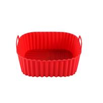 Food Grade Silicone Baking Pan for Air Fryer Thickened Non Stick Silicone Cake Pizza Mold Heat Resistant Silicone Bakeware One Size