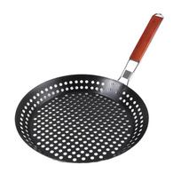 Grill Skillet Nonstick Barbecue Plate Round Griddle Pan for Picnics Restaurant Garden Party Cooking Bakeware