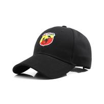 HJL1  For Fiat Abarth 595 Car Emblem Embroidery Snapback Baseball Cap Spring And Autumn Outdoor Adjustable Casual Hats Sunscreen Hat juoda