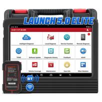 ES sandėlio paleidimas X431 PRO V5.0 Elite Visos sistemos Bluetooth dvikryptis automobilių skaitytuvas OBD2 kodų skaitytuvas su 37 atstatymais 8 Battery Powered