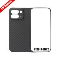 YTF-Carbon  For Google Pixel Fold 2 Aramid fiber case Slim design Pixel Fold 2 Anti-fall Real Carbon fiber Fold  Case shell Google Pixel Fold 2