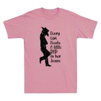 Every Girl Needs A Little Rip In Her Jeans Funny Cowboy Cowgirl Saying T-shirt XXL