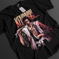 Anime Bleach Zaraki Kenpachi Kraujo Mūšis Juodi Marškinėliai Dydis S4XL S