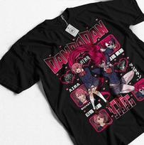 Anime Dandadan Aira Okarun Momo Ayase Black TShirt All Size S