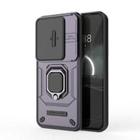 Lens Sliding Window Case For Huawei Pura 70 Pro Case Huawei Pura 70 Pro Cover Armor Shockproof Holder Magnetic Protector Case Pura 70 violetinė