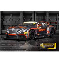 1/32 Scale Bentley Continental Toy Car Model,  Alloy GT3 Sports Car, Metal Toy Car, 3 Doors, Foldable Opening, Children's Gift 1/32-Size:14.8*6.5*4cm juoda/oranžinė