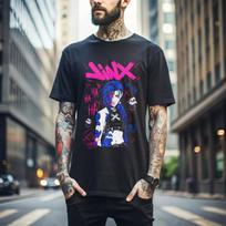 100% cotton TOPS UNISEX TEES MENS WOMENS Jinx Arcane T-Shirt Japanese Anime Cartoon Jinx Arcane Graphic Shirt Gift 286 S juoda