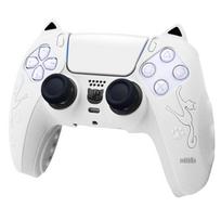 Silicone Cat Ear Anti-Slip Cover for Sony PS5 Controller balta