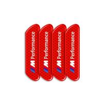 4 vnt./rinkinys Atspindinčios saugos juostelių lipdukai automobiliui BMW M E34 E36 E60 E90 E46 E39 E70 F10 F20 F30 X5 X6 X1 M3 M5 M6 E71 F01 F02 F87 raudona