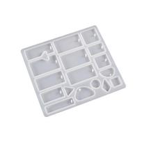 Pasidaryk pats auskarų silikoninė forma 3D geometrinis kabantis gaminimo įrankis rankų darbo vėriniui papuošalų pakabuko forma pasidaryk pats dervos liejimo forma