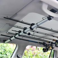 Reguliuojamo dydžio automobilinis meškerių laikiklis 2/4/6 vnt. Dilimui atspari nailoninė Velcro juosta Universalus transporto priemonės meškerių laikiklis automobilių žvejybos įrangai laikyti 2pcs