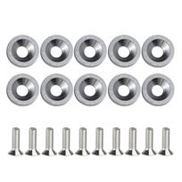 10Pcs/Pack M6 Washers JDM Style Universal Scooter Fasteners Screws Aluminum Alloy Hexagonal Car Modified Fasteners pilka